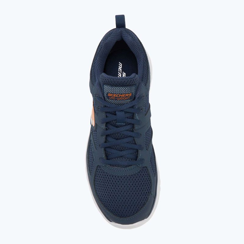 Férfi SKECHERS Burns Agoura tengerészkék/narancs cipő 5