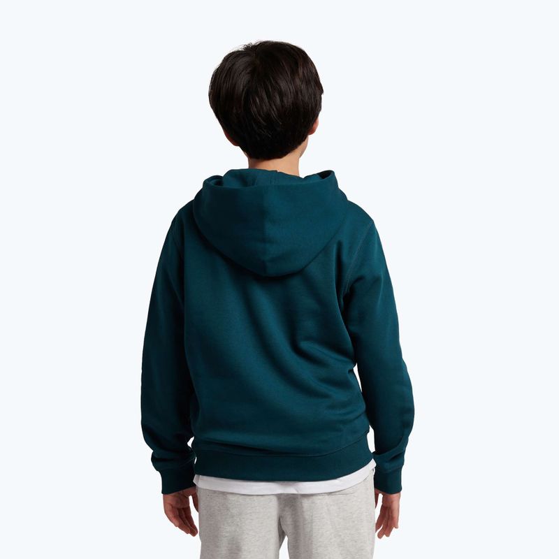Gyerek pulóver New Balance Brush Back Small Logo Hoodie medusa green 3