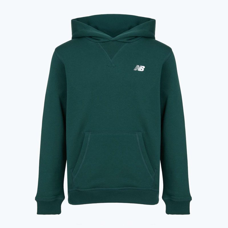 Gyerek pulóver New Balance Brush Back Small Logo Hoodie medusa green 6