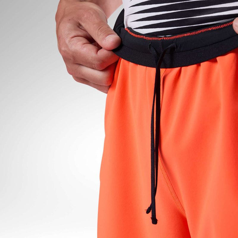Férfi futóshort Rossignol Sapa 5" neon red 5