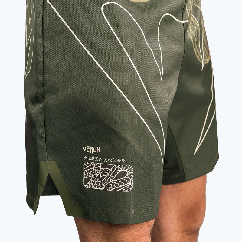 Férfi edzőshort Venum Serpenti Fight khaki/bronze/ivory 6