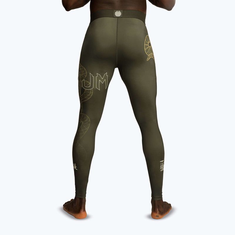 Férfi edzőleggings Venum Serpenti Spats khaki/bronze/ivory 3