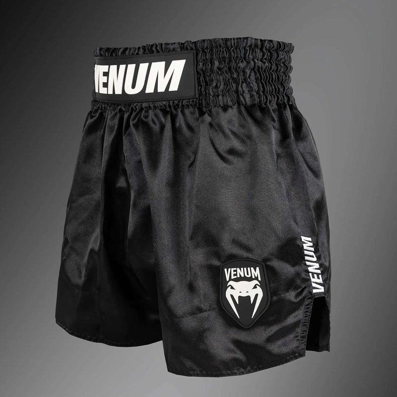 Férfi edzőshort Venum Classic Evo Muay Thai black/white 3