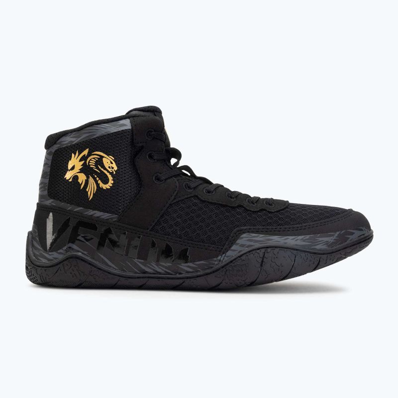 Birkózócipők Venum x Chimaev Wrestling black/grey 2