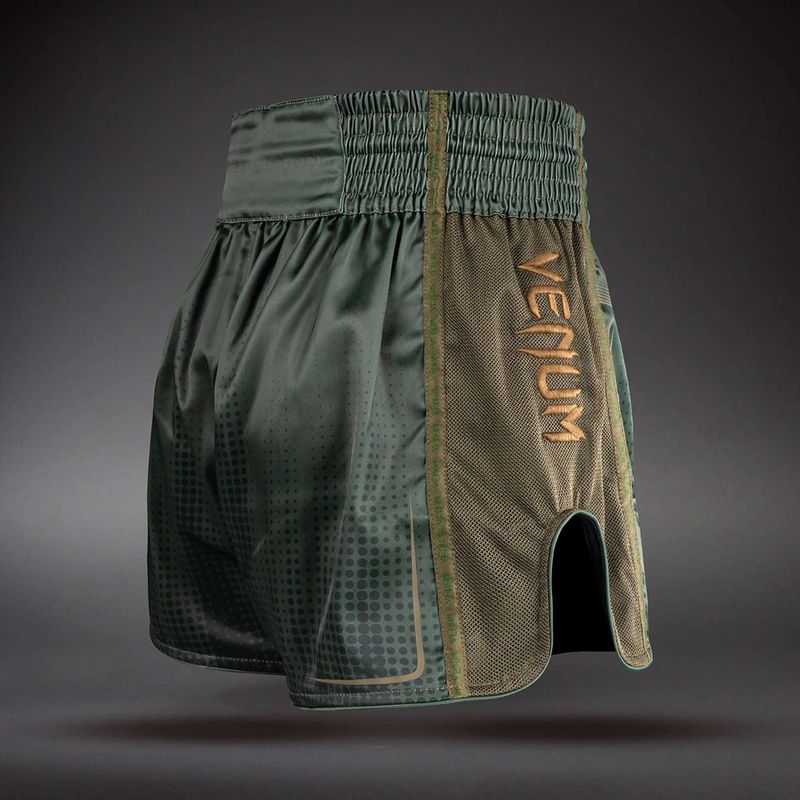 Edző rövidnadrágok Venum Stealth Muay Thai Khaki/Dark Green 4