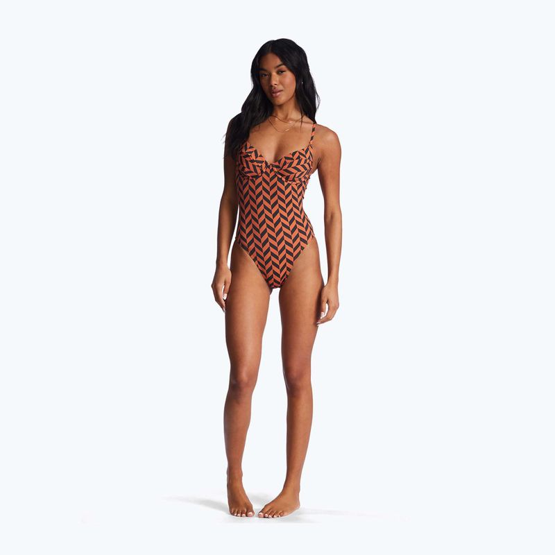Női egyrészes fürdőruha Billabong Cross Step brick 2
