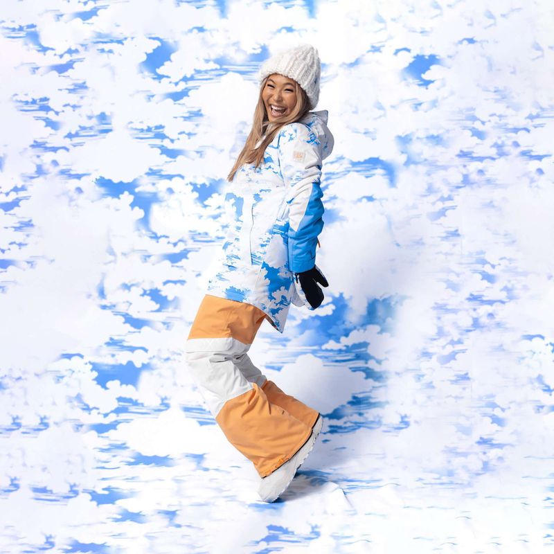 Női snowboard dzseki ROXY Chloe Kim azúrkék felhők ROXY Chloe Kim azúrkék felhők 12