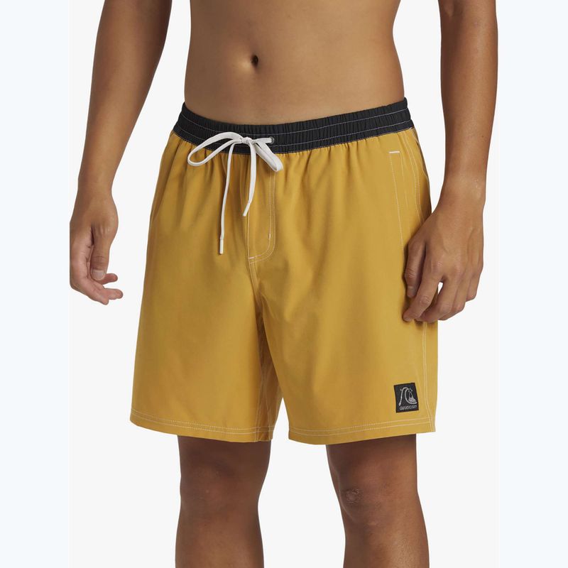 Férfi Quiksilver Original Straight 17 mustárszínű úszónadrág 4