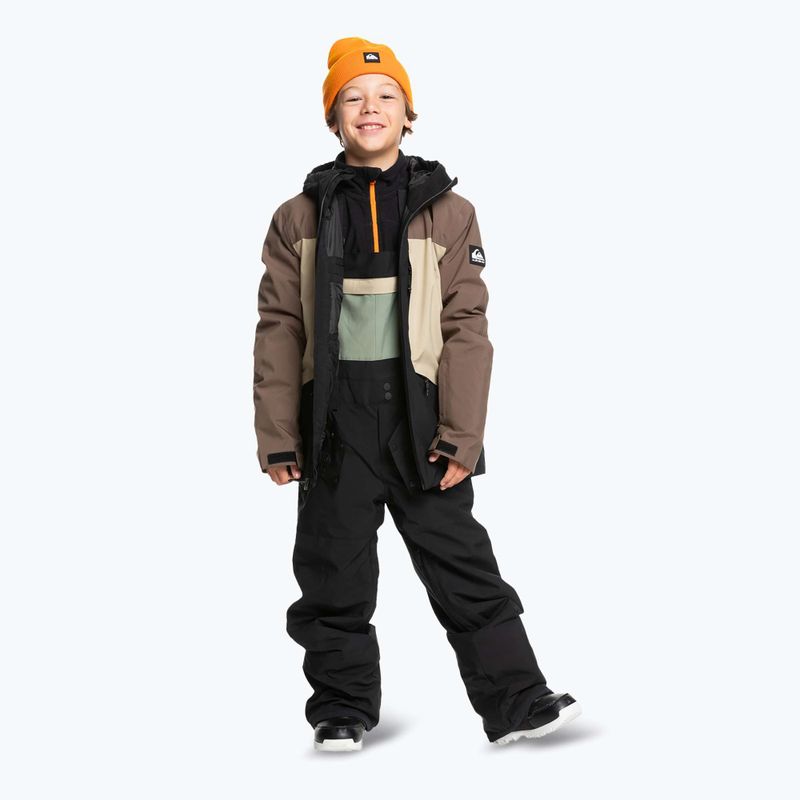 Gyerek snowboard nadrág Quiksilver Mash Up Bib true black 2