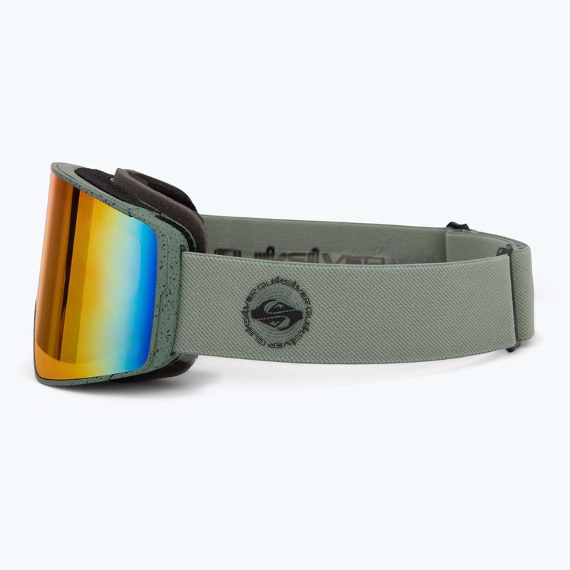 Férfi snowboard-szemüveg Quiksilver Storm MG dark ivy/clux ml red 4