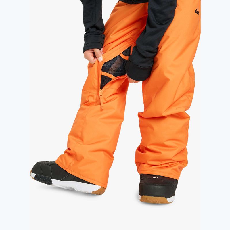 Gyerek snowboard nadrág Quiksilver Estate orange peel 8