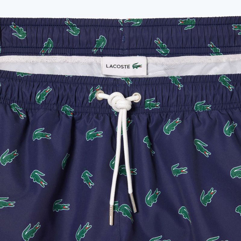 Férfi Lacoste úszónadrág MH7188 tengerészkék/multico 6