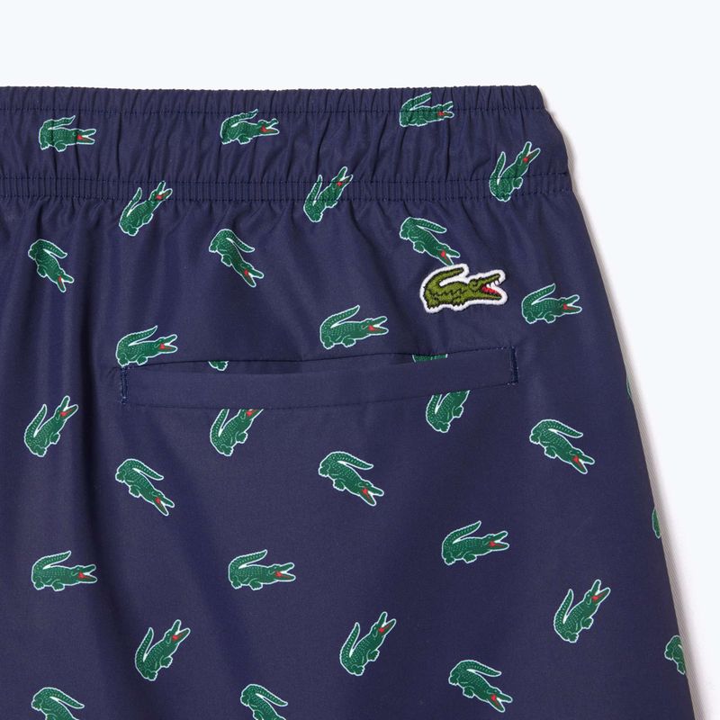 Férfi Lacoste úszónadrág MH7188 tengerészkék/multico 8