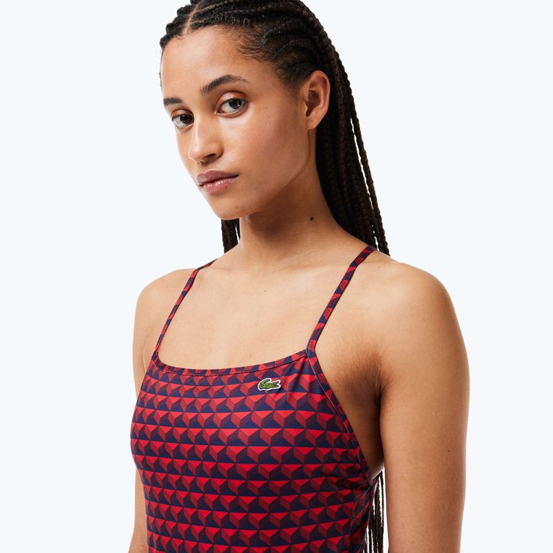 Lacoste MF7264 penumbra / alizarin / red női egyrészes fürdőruha 5