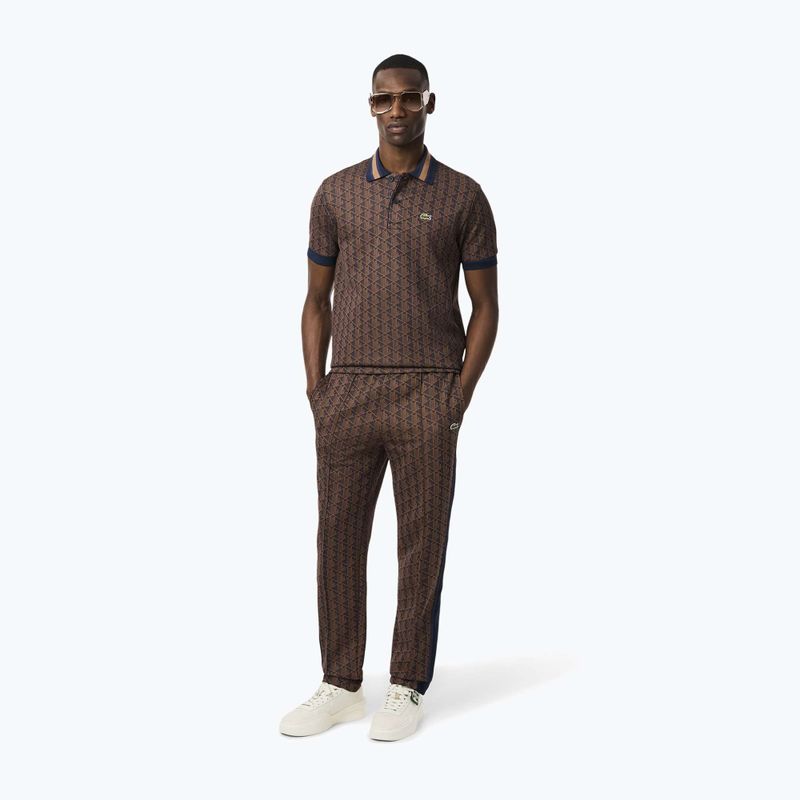 Férfi Lacoste XH1440 bársony/dátum barna nadrág barna nadrág 2