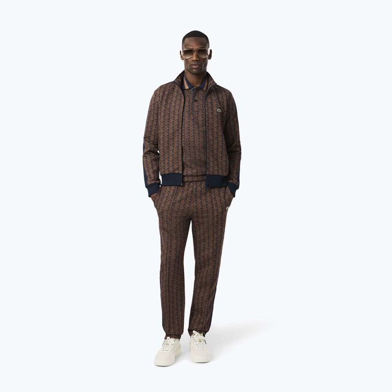 Férfi Lacoste XH1440 bársony/dátum barna nadrág barna nadrág 4