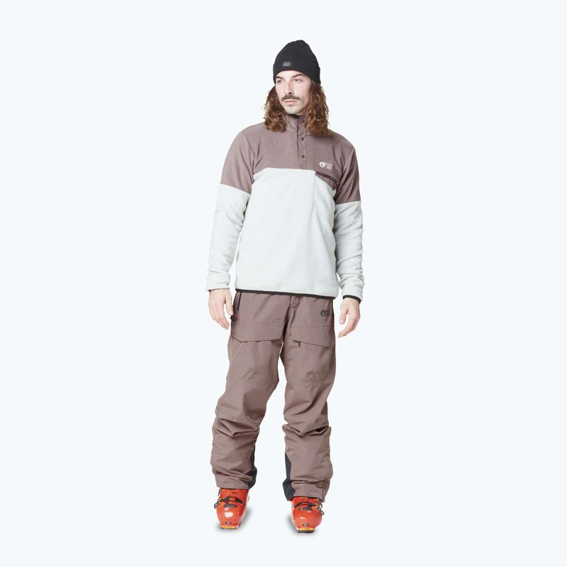 Férfi pulóver Picture Arcca 1/4 Fleece deep taupe/pigeon 2