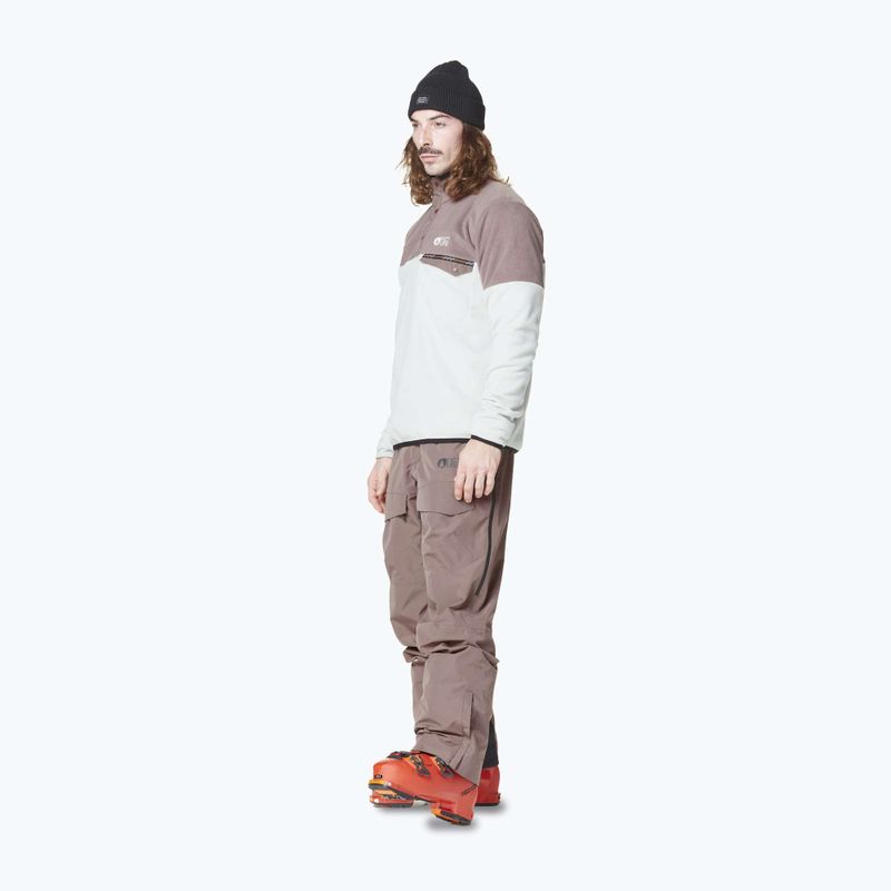Férfi pulóver Picture Arcca 1/4 Fleece deep taupe/pigeon 4