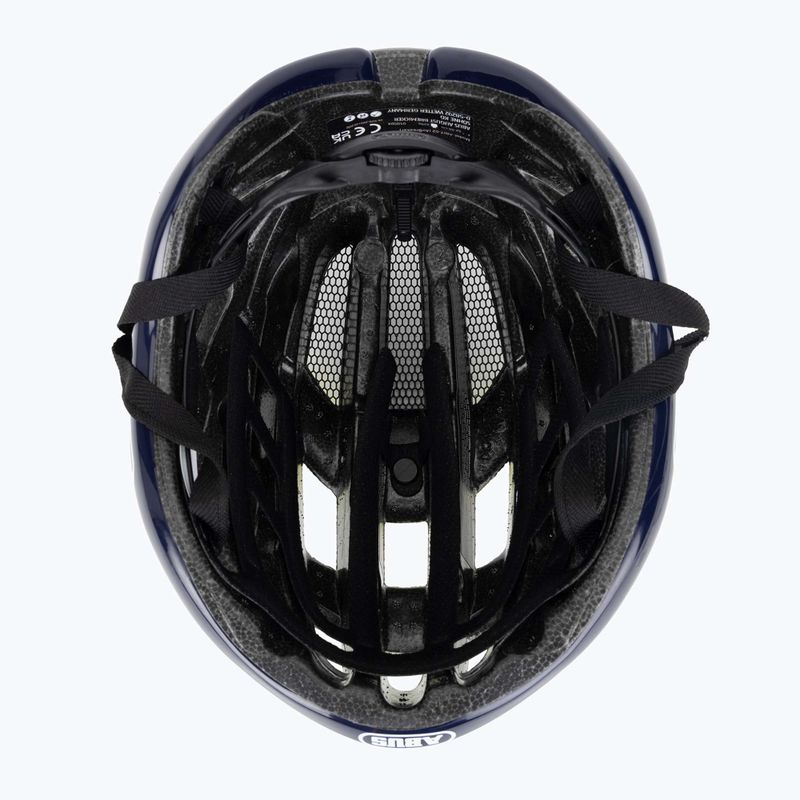 ABUS AirBreaker Movistar Team 24 navy/sárga/fehér kerékpáros sisak 5