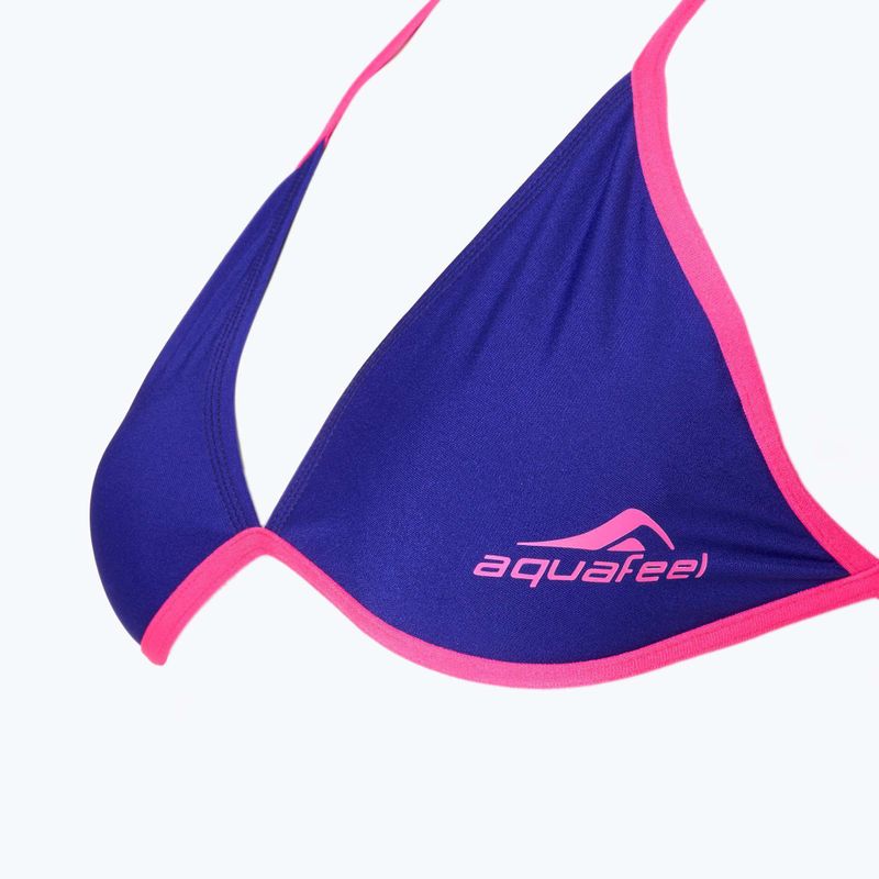 Fürdőruha kétrészes aquafeel Sun Bikini kék rózsaszín lángok 3