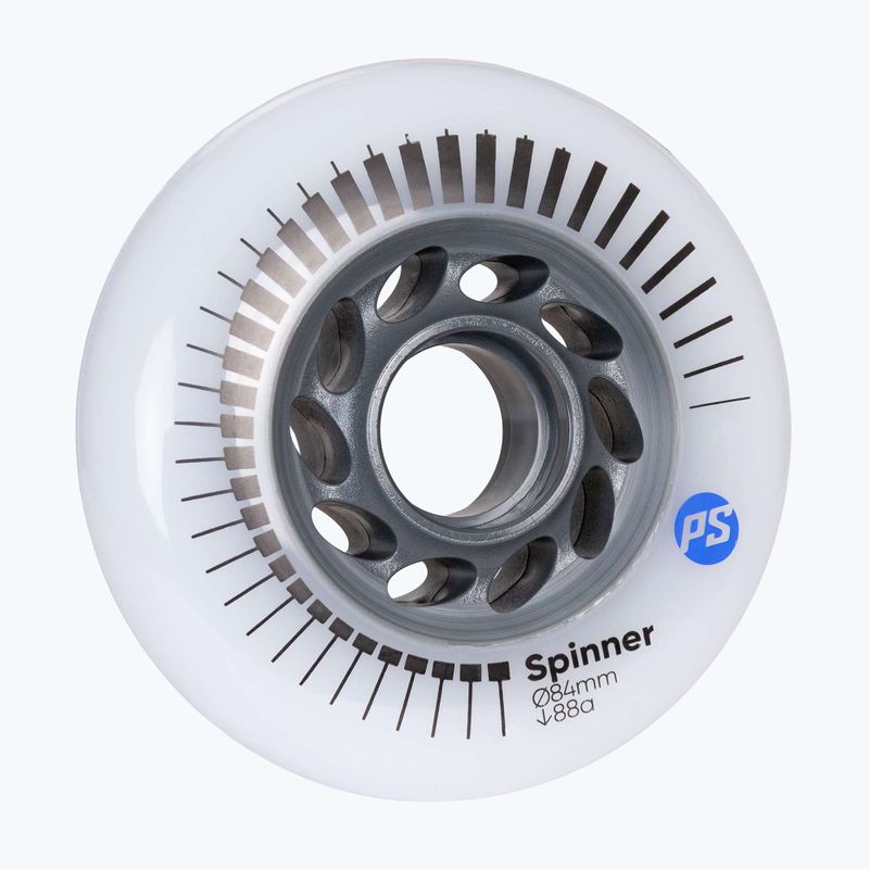 Görkorcsolya kerekek Powerslide Spinner 84 mm/88A 4 pcs. white 2