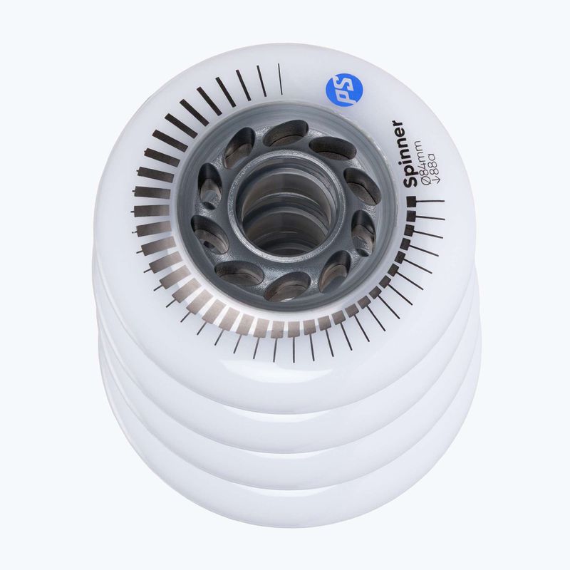 Görkorcsolya kerekek Powerslide Spinner 84 mm/88A 4 pcs. white 3