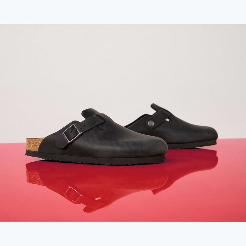 BIRKENSTOCK Boston LEOI keskeny fekete flip-flopok 8
