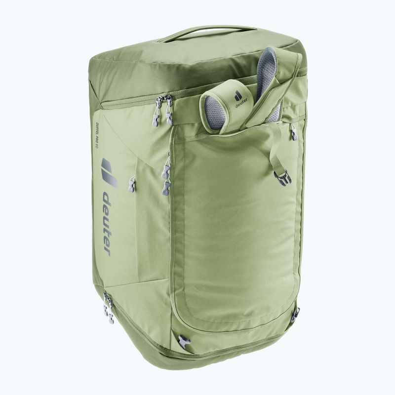 Utazótáska deuter Duffel Pro 60 l mineral/ grove 6