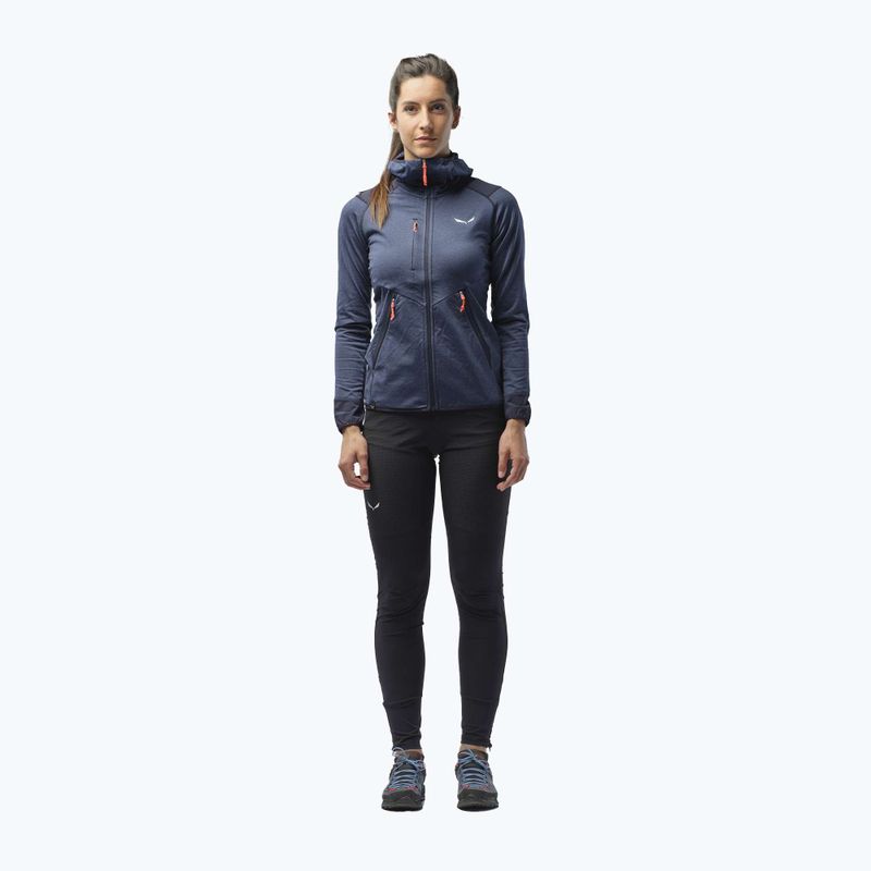 Salewa női fleece Agner Hybrid PL/DST FZ Hoody sötétkék 00-0000027372 2