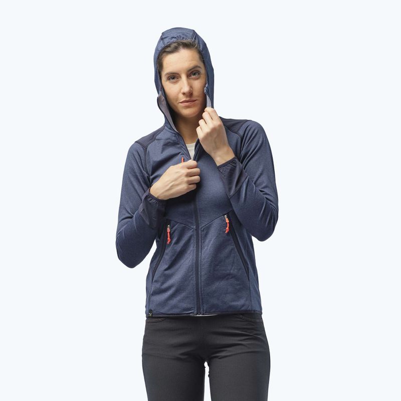 Salewa női fleece Agner Hybrid PL/DST FZ Hoody sötétkék 00-0000027372 5