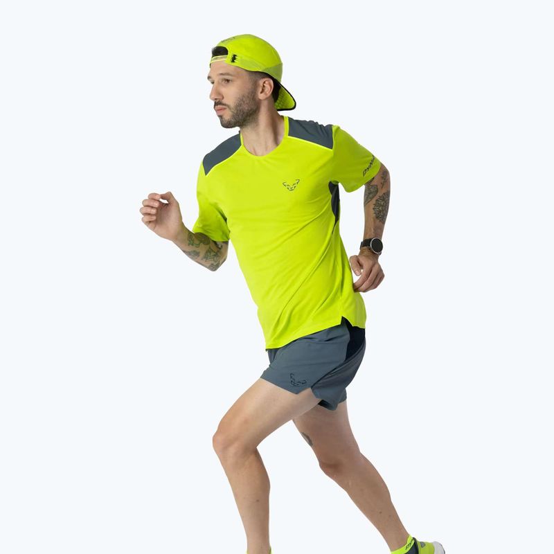 Férfi futópóló DYNAFIT Sky ultra yellow 2