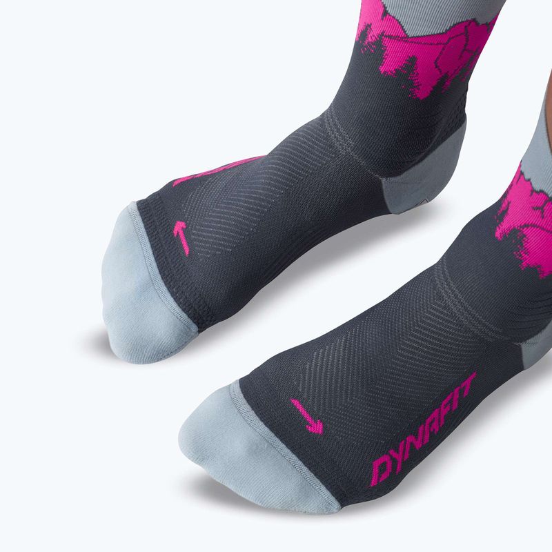Zokni DYNAFIT Traverse Crew cinder pink glo/6070 8
