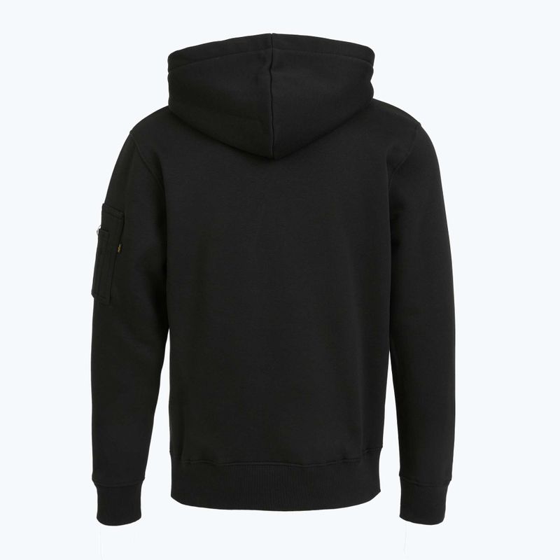Férfi Alpha Industries Puff Print kapucnis pulóver fekete 7