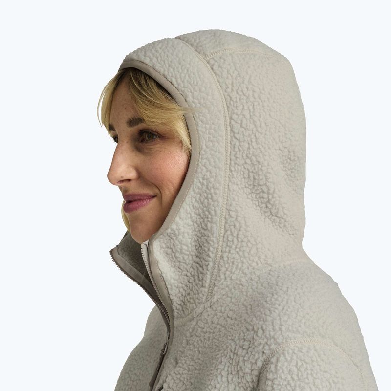Női polár pulóver Jack Wolfskin Cradle Mountain Pile Full Zip világos homok 4