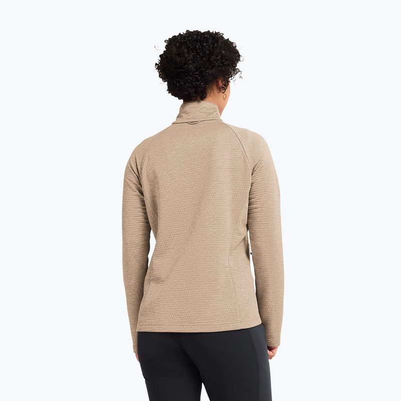 Női polár pulóver Jack Wolfskin Anytrail Full Zip oat 3