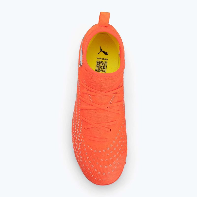 Focicipő PUMA Future 9 Match TT + Mid Jr glowing red/puma white/puma black/puma silver 5