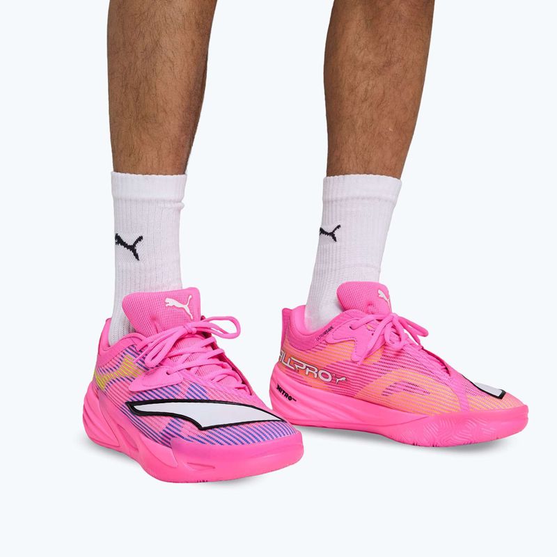 Kosárlabda cipő PUMA All-Pro NITRO 2 Showtime poison pink/bright aqua/lime squeeze 13