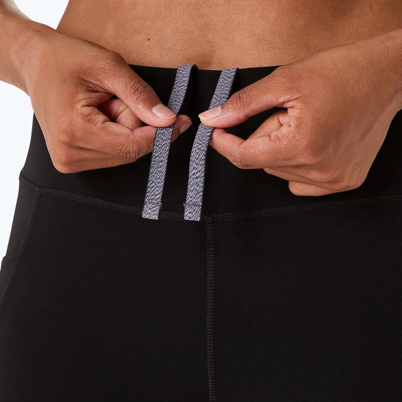 Női futó leggings ASICS Nagino Run Állítható Tight Tight teljesítmény fekete 7