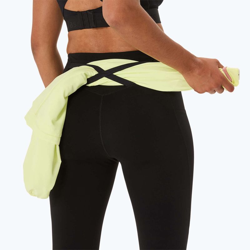 Női futó leggings ASICS Nagino Run Állítható Tight Tight teljesítmény fekete 9