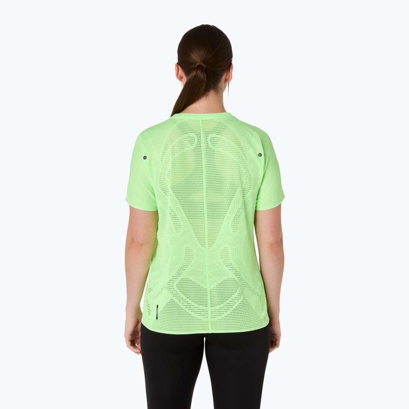 Női futópóló ASICS Metarun SS Top illuminate green 3