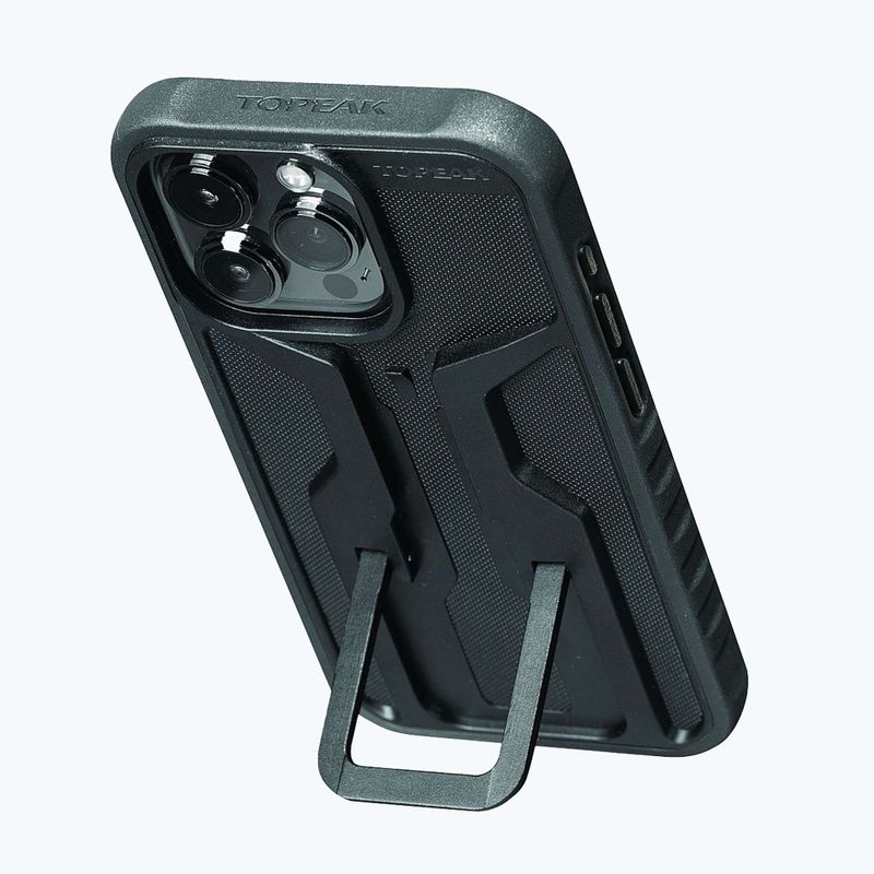 Topeak RideCase iPhone 15 Pro fekete/szürke telefontartó tok 3