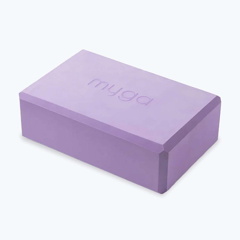 Jóga készlet Myga Chakra Yoga Set mat + block + purple strap 7