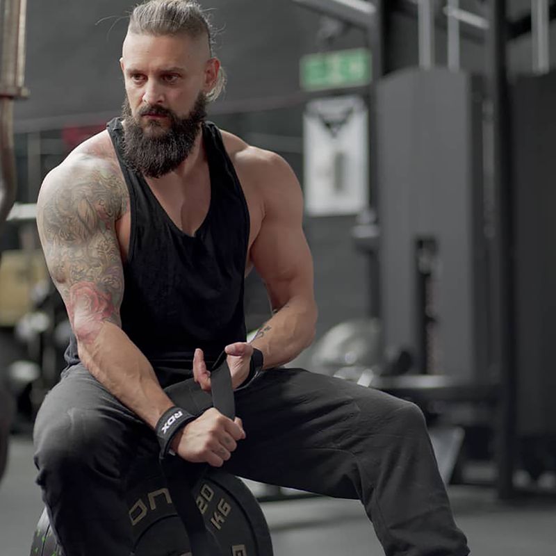 RDX Single Strap súlyemelő hevederek fekete WAN-W1B+ 2