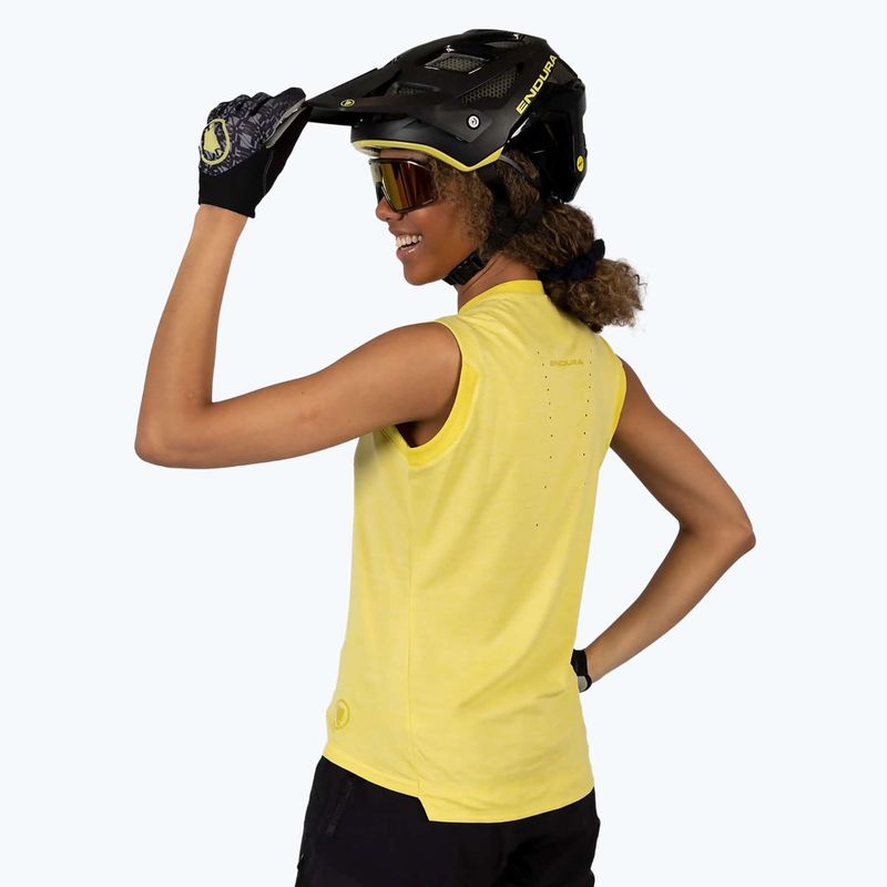 Női kerékpáros póló Endura Singletrack Tank Top sulphur 5