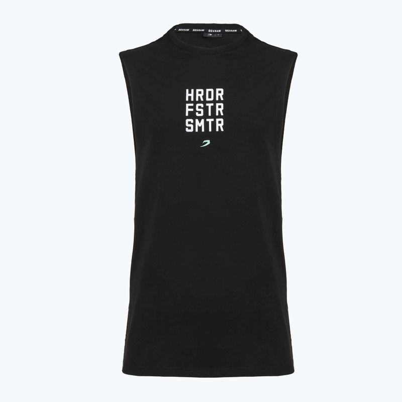 Férfi póló Boxraw HRDR FSTR SMTR Muscle Tank Black 7