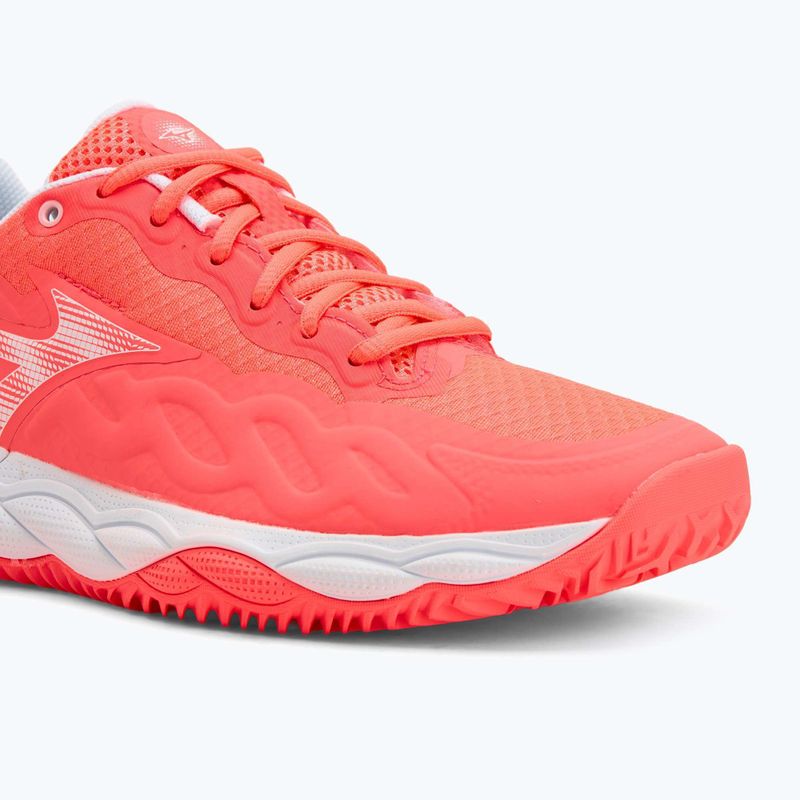 Női teniszcipő Mizuno Wave Enforce Court CC W calypso coral/white/barely pink Mizuno Wave Enforce Court CC W calypso coral/white/barely pink 7