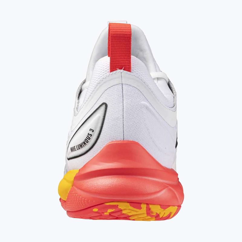 Mizuno Wave Luminous 3 fehér/tüzes korall 2/citrus röplabdacipő 10