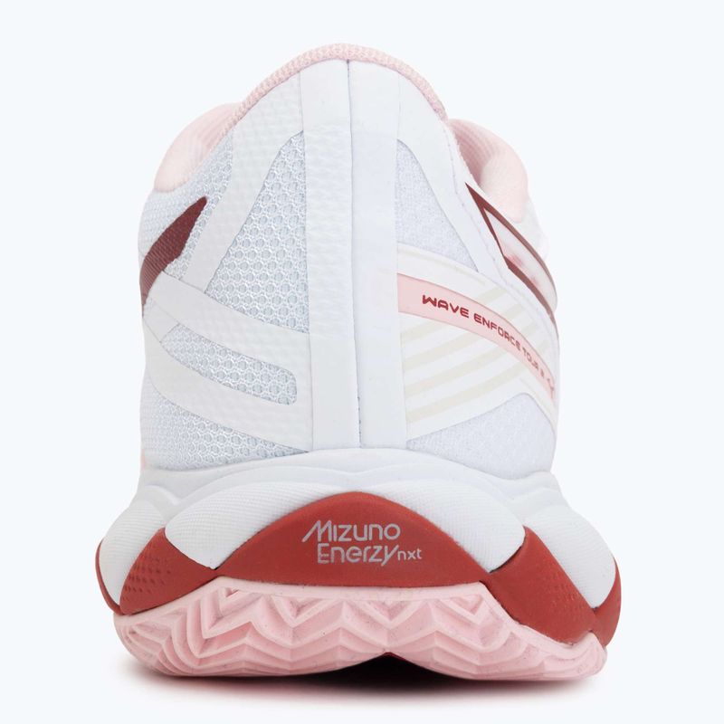 Női teniszcipő Mizuno Wave Enforce Tour 2 CC white/pinkesque/barbados/cherry 6