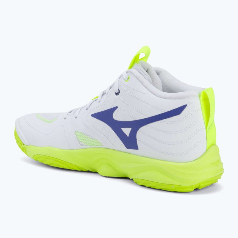 Röplabdacipő Mizuno Wave Momentum Elite Mid white/lightning yellow/dazzling blue 3