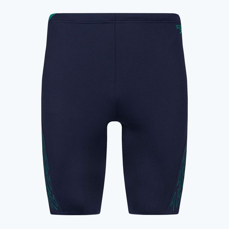 Férfi Speedo Hyper Boom Splice úszónadrág tengerészkék/zöld 6